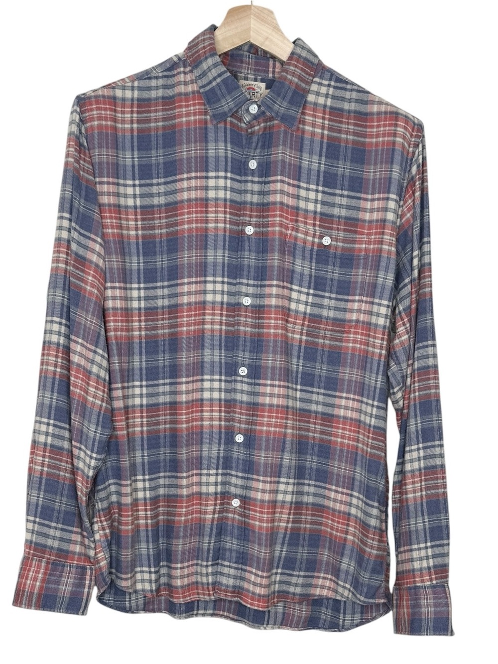 Faherty Men’s The Movement Flannel Button Up Shirt Autumn Plaid Large